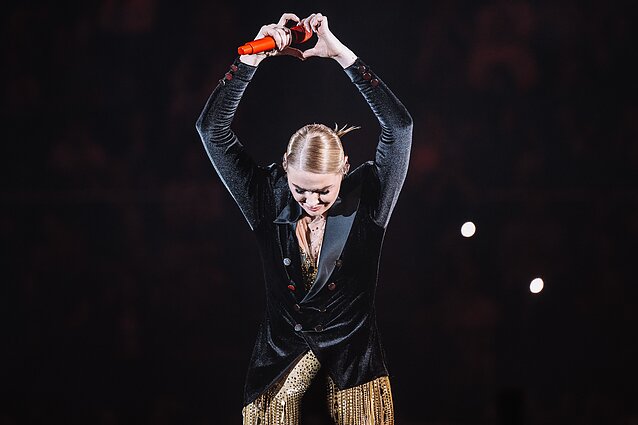 Natalijos Bunkės koncerto akimirka