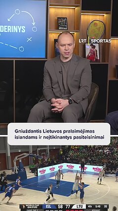 Gniuždantis Lietuvos rinktinės pralaimėjimas Islandijai ir prasti sprendimai pabaigoje