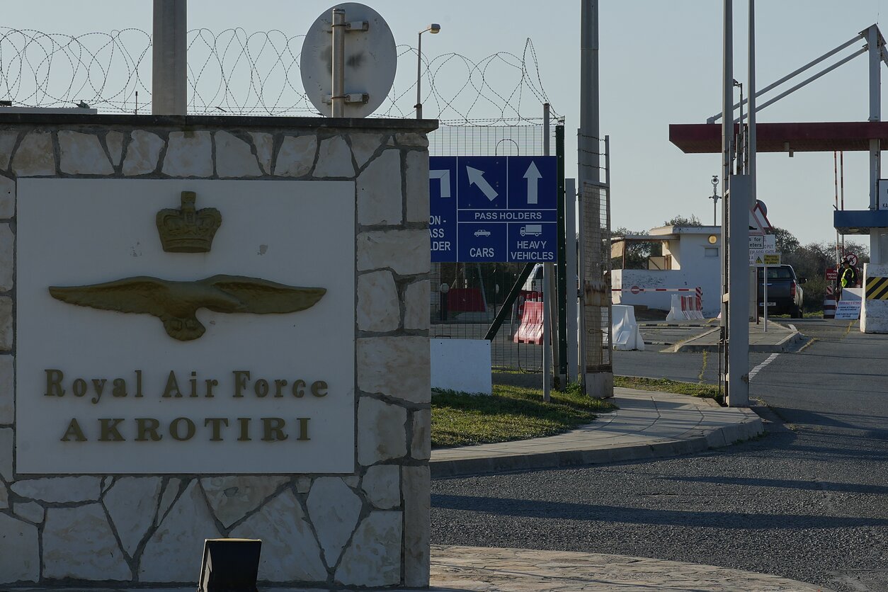 Britain's RAF Akrotiri base near Limassol, Cyprus