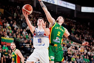 Elvaras Fridrikssonas, Margiris Normantas, FIBA pasaulio krepšinio čempionato atranka: Lietuva–Islandija Elvaras Fridrikssonas, Margiris Normantas, FIBA pasaulio krepšinio čempionato atranka: Lietuva–Islandija