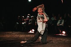 Spektaklio „Aš esu“ akimirka