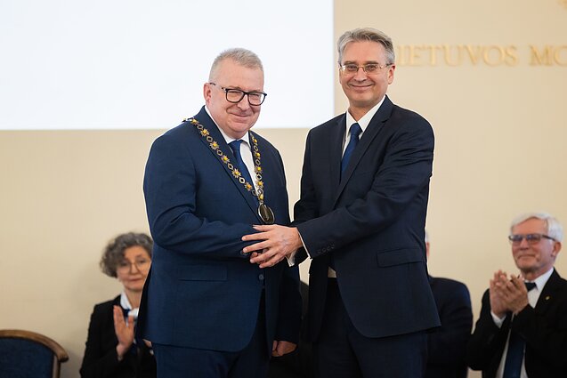 Inauguruotas naujasis Lietuvos mokslų akademijos prezidentas Vytautas Nekrošius Inauguruotas naujasis Lietuvos mokslų akademijos prezidentas Vytautas Nekrošius