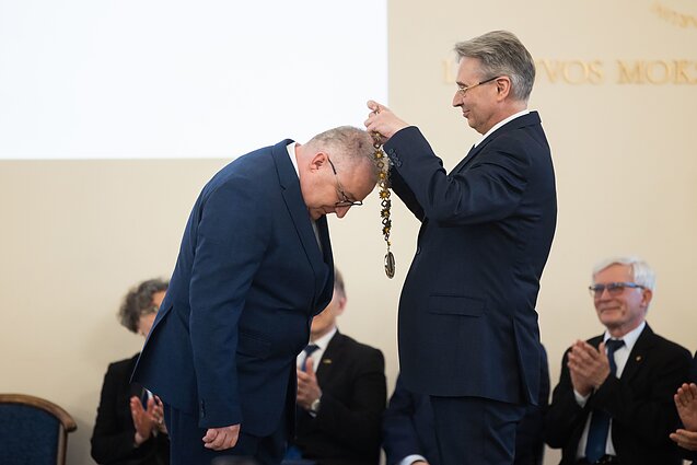 Inauguruotas naujasis Lietuvos mokslų akademijos prezidentas Vytautas Nekrošius Inauguruotas naujasis Lietuvos mokslų akademijos prezidentas Vytautas Nekrošius