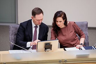 Криступас Вайтекунас и Инга Ругинене