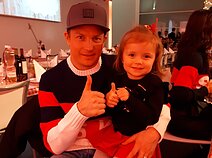 Andriaus Šerkšno dukra Audra su 2007 m. „Formulės-1“ čempionu Kimi Raikkonenu