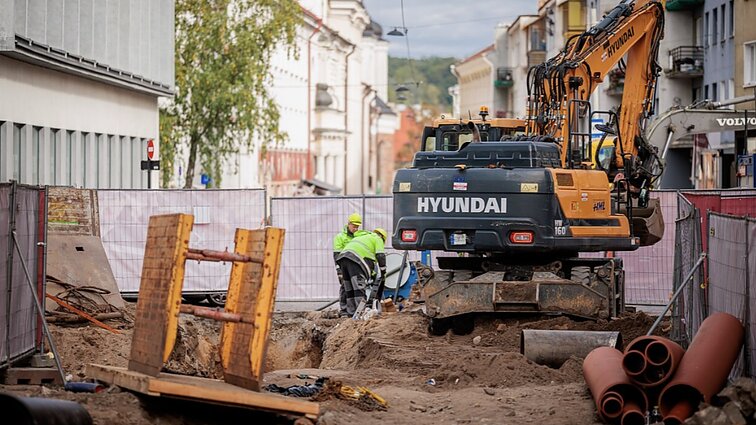Vilniuje užsitęsus Trakų g. remontams skundžiasi verslas: krito apyvarta, dalis užsidarė