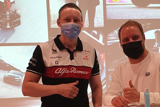 Andrius Šerkšnas su Valtteri Bottu