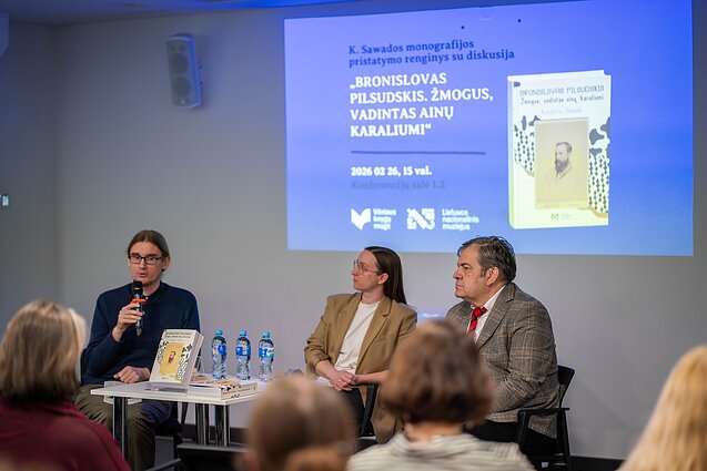 K. Sawados monografijos pristatymas ir diskusija Vilniaus knygų mugėje