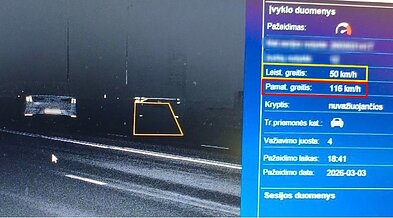 Policijos įamžinti pažeidėjai Šiauliuose