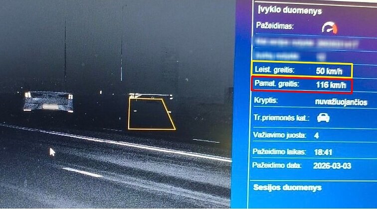 Policijos įamžinti pažeidėjai Šiauliuose