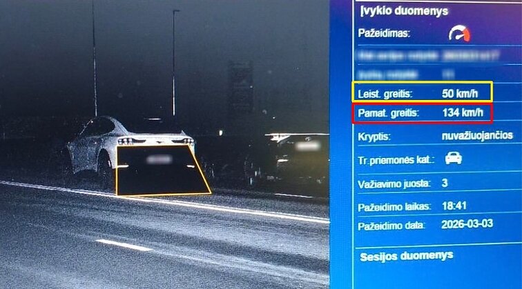 Policijos įamžinti pažeidėjai Šiauliuose