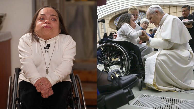 Popiežiaus palaiminimą gavusi Inga: jis nusileido prie neįgaliųjų ir prie manęs atsiklaupė