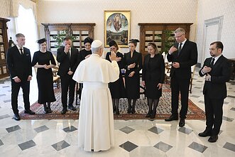 Premjerė I. Ruginienė dalyvavo audiencijoje pas Popiežių Leoną XIV