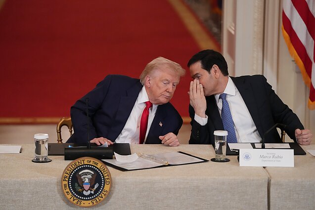 Donaldas Trumpas ir Marco Rubio Donaldas Trumpas ir Marco Rubio