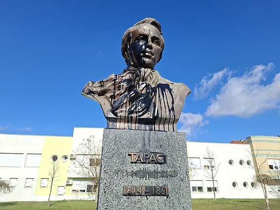 Išniekintas T. Ševčenkos paminklas Išniekintas T. Ševčenkos paminklas
