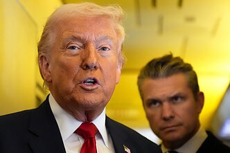 Donaldas Trumpas ir Pete`as Hegsethas Donaldas Trumpas ir Pete`as Hegsethas