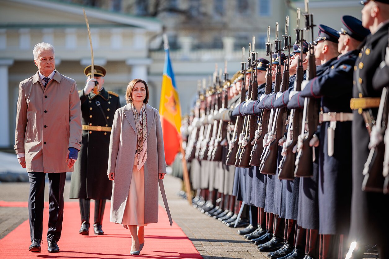 Moldovan president hails enduring solidarity with Lithuania