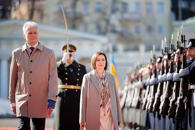 Moldovan President Maia Sandu in Vilnius