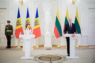 Maia Sandu i Gitanas Nausėda