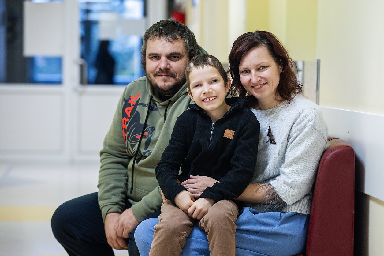 Devynmetis Renars iš Jelgavos su tėvais Devynmetis Renars iš Jelgavos su tėvais