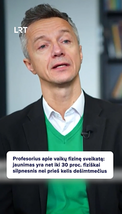 Emeljanovas: tyrimai rodo prastėjantį mokinių fizinį pajėgumą