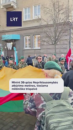 Minint 36-ąsias Nepriklausomybės atkūrimo metines, tiesiama milžiniška trispalvė