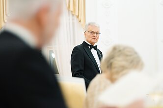 Valstybinė vakarienė LR prezidentūroje; Gitanas Nausėda Valstybinė vakarienė LR prezidentūroje; Gitanas Nausėda