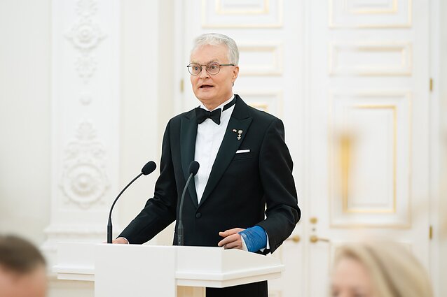 Valstybinė vakarienė LR prezidentūroje; Gitanas Nausėda Valstybinė vakarienė LR prezidentūroje; Gitanas Nausėda