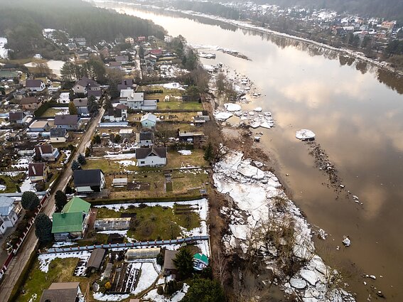 Kauno rajone prasidėjo potvynis