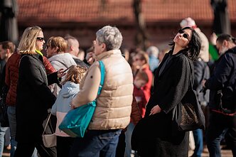 Šv. Patriko dienos proga Užupis nusidažė žaliai