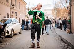 Šv. Patriko dienos proga Užupis nusidažė žaliai