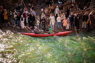 Šv. Patriko dienos proga Užupis nusidažė žaliai