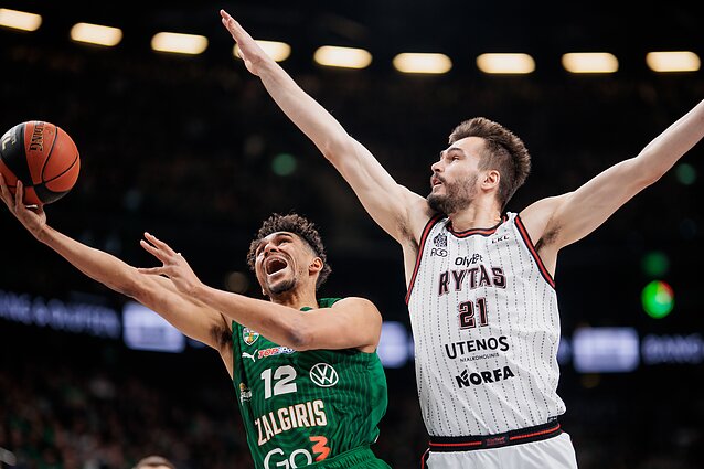 Maodo Lo ir Gytis Masiulis, LKL rungtynės: Kauno „Žalgiris“ – Vilniaus „Rytas“