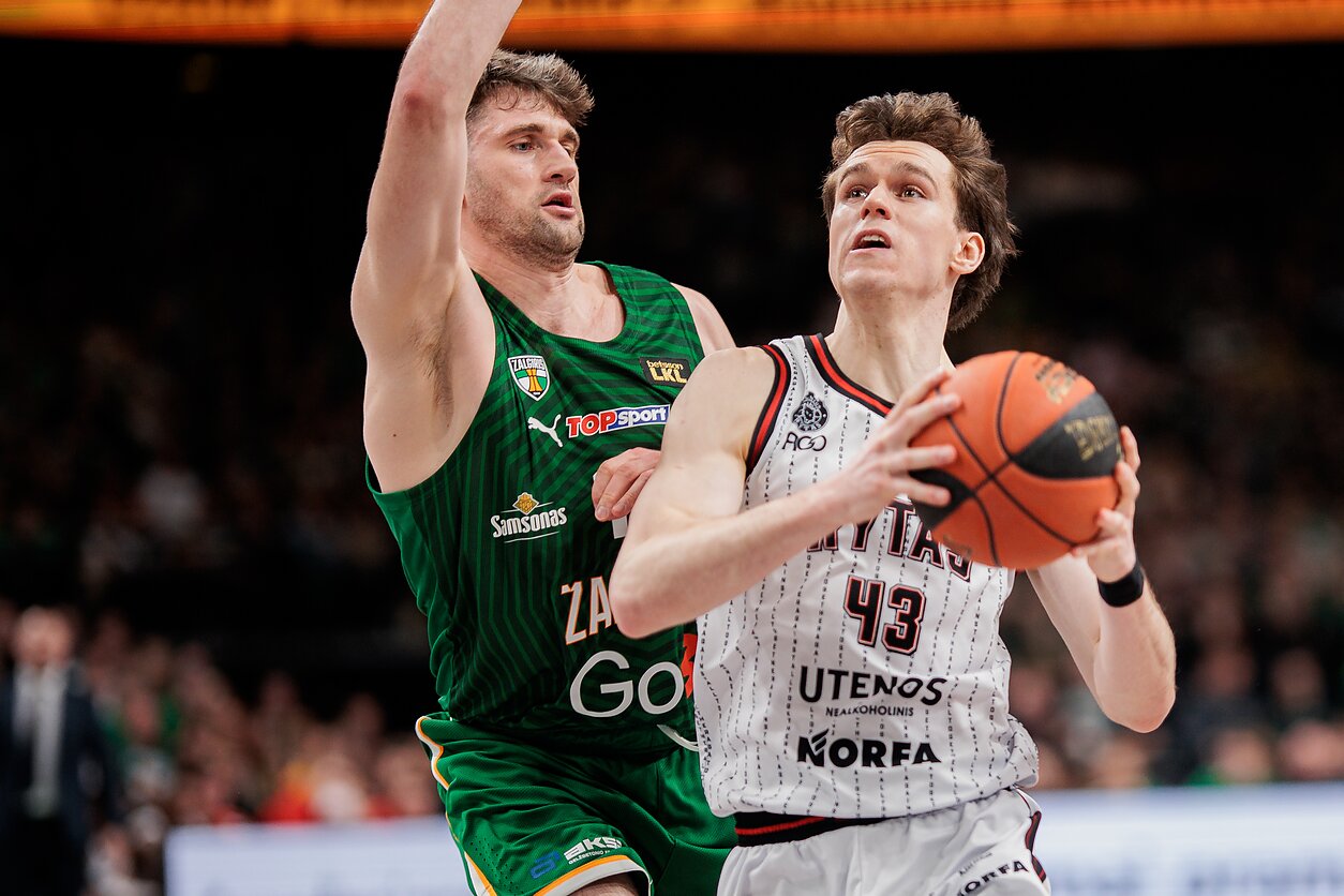 Ignas Sargiūnas ir Dustinas Sleva, LKL rungtynės: Kauno „Žalgiris“ – Vilniaus „Rytas“ Ignas Sargiūnas ir Dustinas Sleva, LKL rungtynės: Kauno „Žalgiris“ – Vilniaus „Rytas“