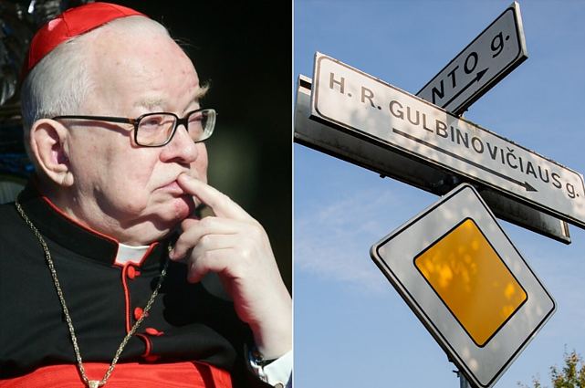 Kardynał Henryk Gulbinowicz, ulica nazwana jego imieniem w Niemenczynie