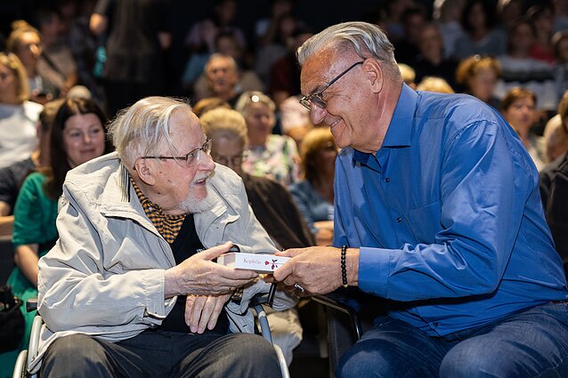 Prof. Vytautas Landsbergis ir Algirdas Kaušpėdas