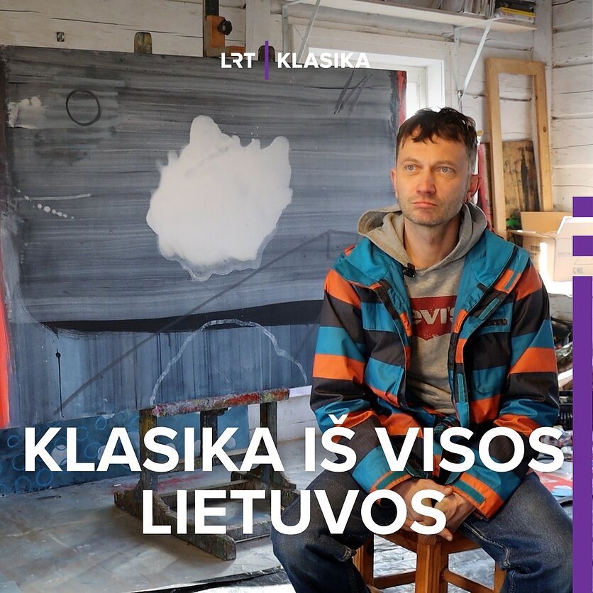 Andriaus Baranovo stop kadras., Dailininkas Saulius Paliukas savo sodyboje |Alytaus rajone.