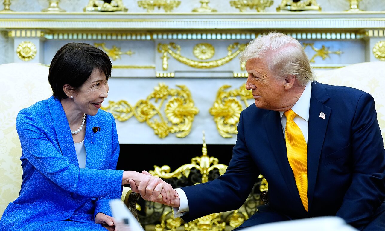  Sanae Takaichi ir Donaldas Trumpas