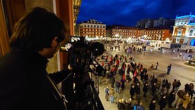 Vytautas Katkus filmuoja Valjadolide