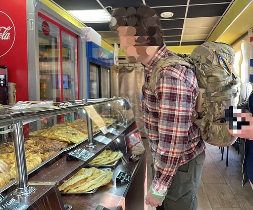 It wasn’t hard to guess that the long-haired young man in civilian clothes was a cadet.