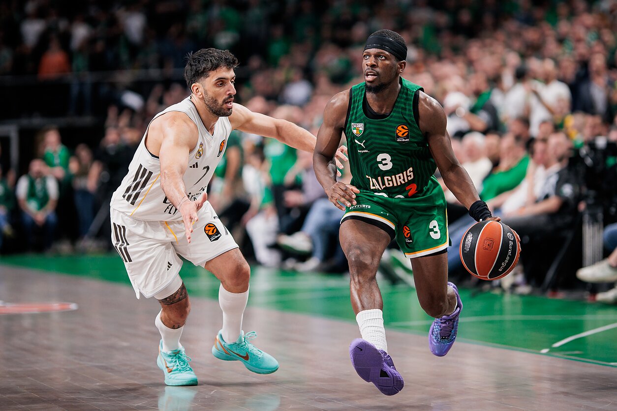 Sylvainas Francisco ir Facundo Campazzo. Eurolyga: Kauno „Žalgiris“ – Madrido „Real“ Sylvainas Francisco ir Facundo Campazzo. Eurolyga: Kauno „Žalgiris“ – Madrido „Real“