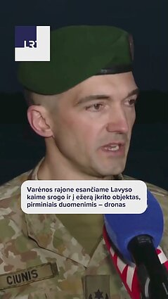 Gintauto Ciunio komentaras apie nukritusį skraidantį objektą