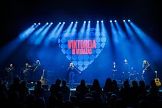 Viktorijos ir „Vitražo“ koncerto akimirka Viktorijos ir „Vitražo“ koncerto akimirka