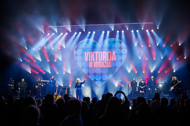 Viktorijos ir „Vitražo“ koncerto akimirka Viktorijos ir „Vitražo“ koncerto akimirka
