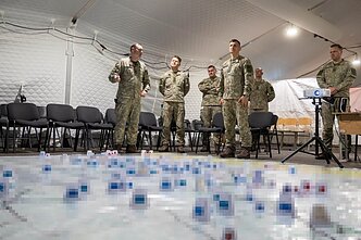 Lietuvos kariuomenės 1-oji divizija dalyvavo NATO Daugianacionalinio Šiaurės-Rytų korpuso organizuotose pratybose „Griffin Lightning 2025“