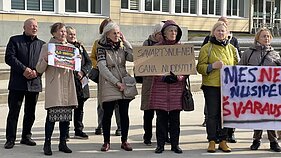 Protestas dėl sąvartyno taršos Kazokiškėse