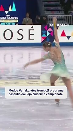 Variakojytės pasirodymas pasaulio dailiojo čiuožimo čempionate