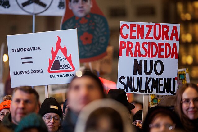 Makaraitytė apie protestus dėl LRT įstatymo pataisų: tikiu, kad viskas visuomenės rankose