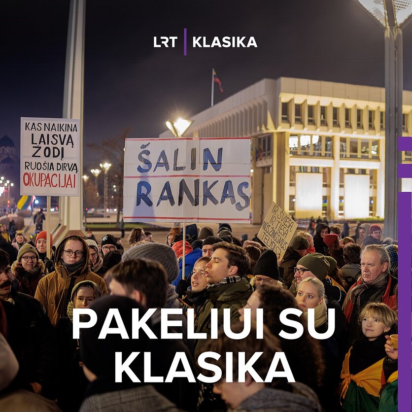 E. Blažio / LRT nuotr., Protesto laužai prie Seimo: antroji diena