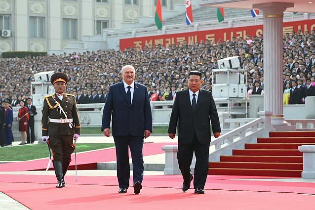 Aliaksandras Lukašenka ir Kim Jong Unas Aliaksandras Lukašenka ir Kim Jong Unas